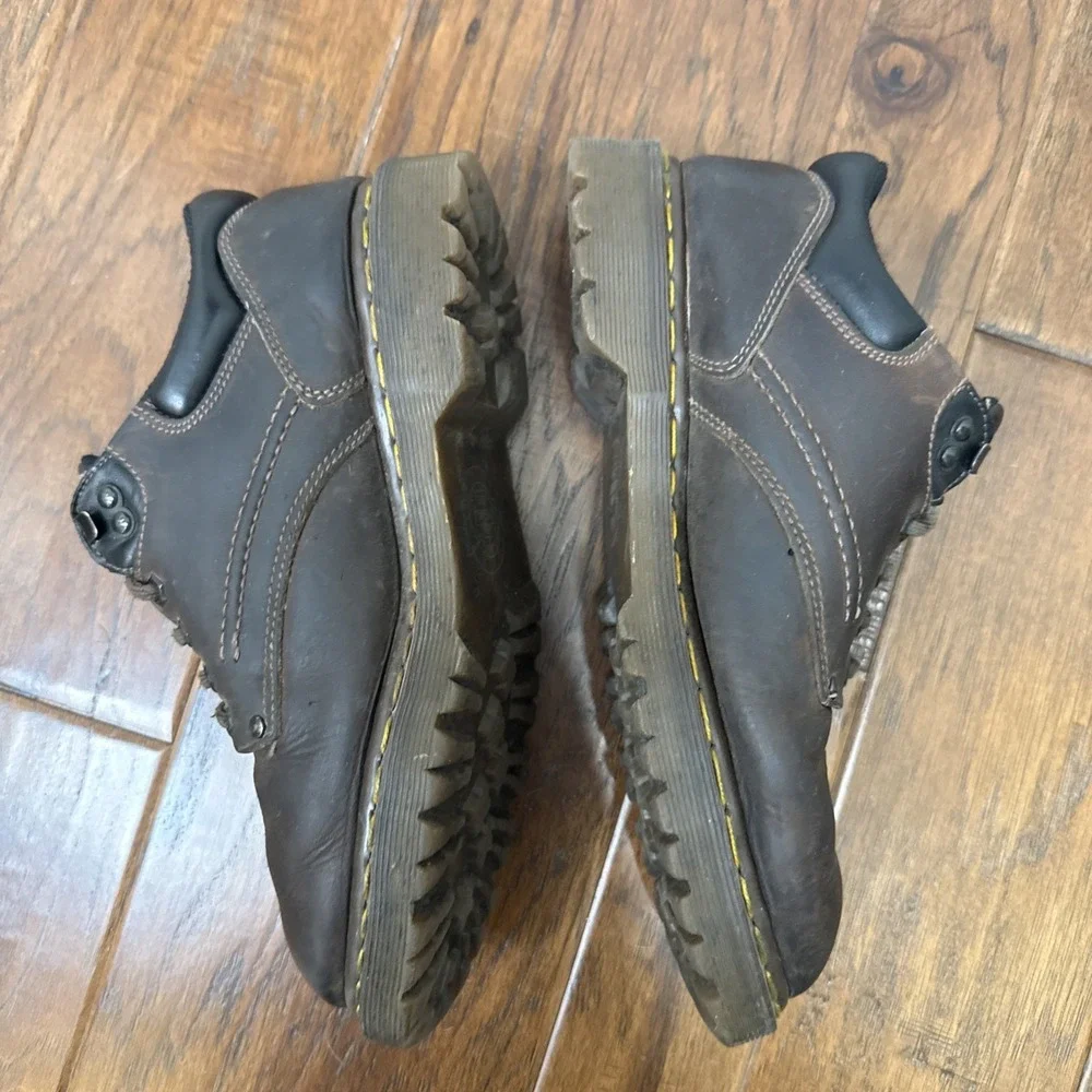 Vintage 90s Dr Martens Doc Brown Leather Oxford 8052 Air Wair England Men 8 US 9